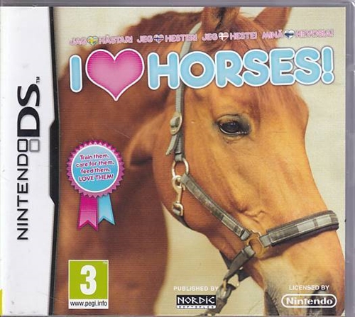 I Love Horses - Dansk - Nintendo DS (A Grade) (Genbrug)